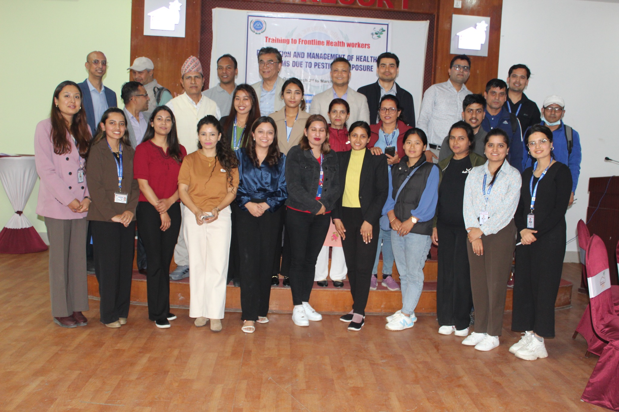 Training to the frontline healthworkers on “Prevention and Management of Health Problems due to Pesticide Exposure”