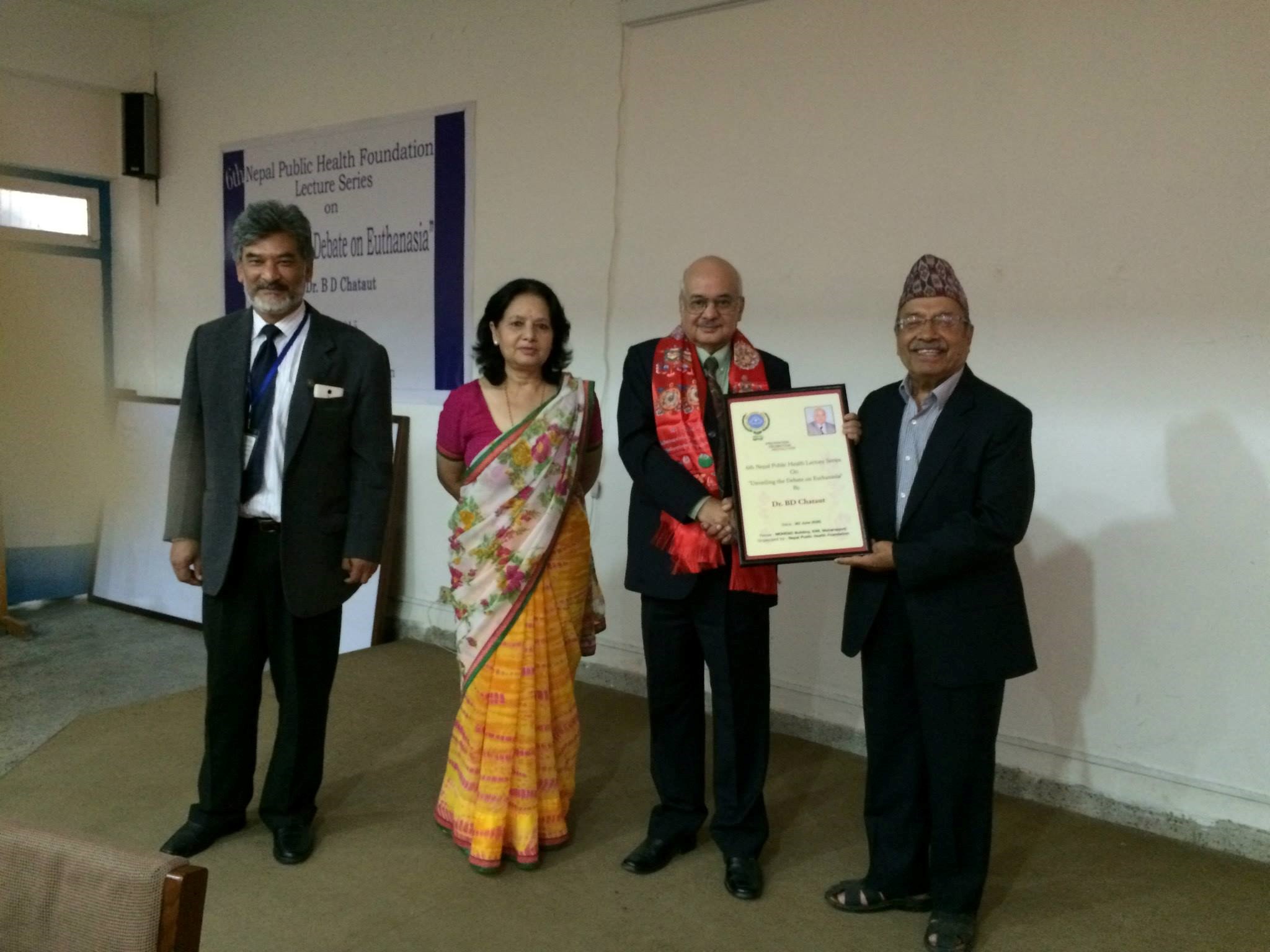 6th Nepal Public Health Foundation Lecture Series on “Unveiling the Debate of Euthanasia” by Dr. BD Chautahat