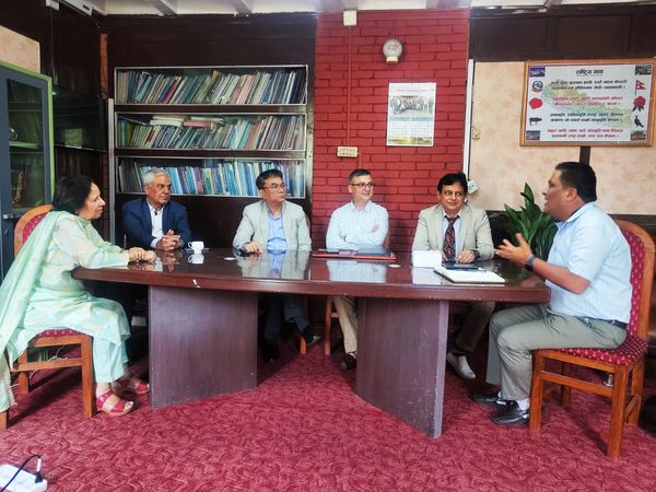 Collaborative meeting between Nepal Public Health Foundation, Ministry of Health and Population, and Nepal Health Research Council